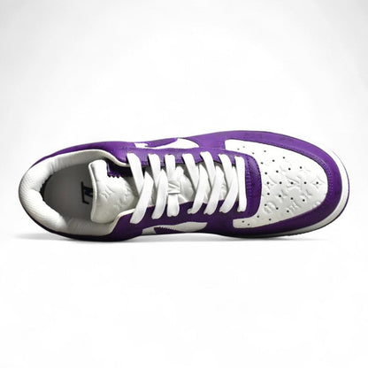 Nike Air Force 1 White Purple Sneakers