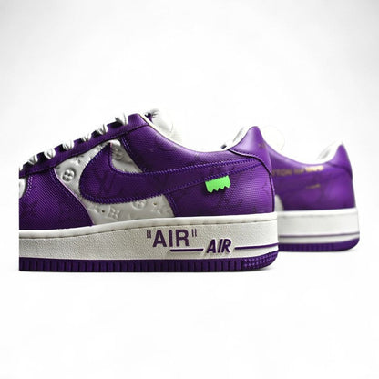 Nike Air Force 1 White Purple Sneakers