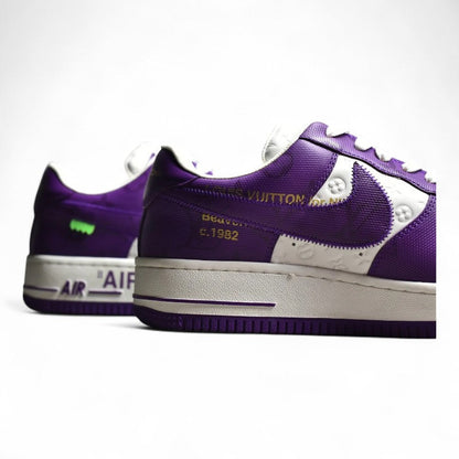 Nike Air Force 1 White Purple Sneakers