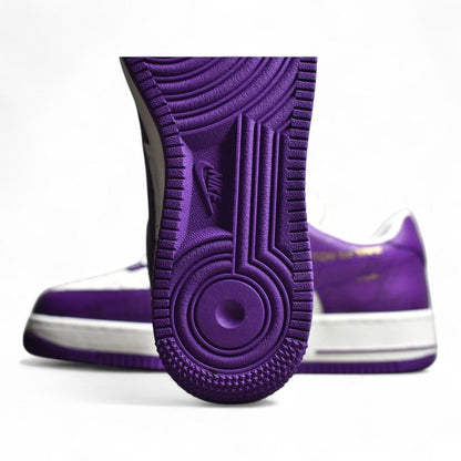 Nike Air Force 1 White Purple Sneakers