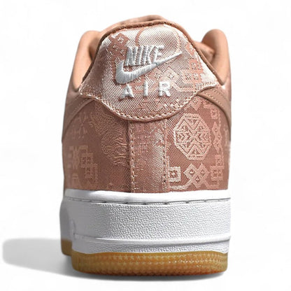 Nike Air Force 1 Low CLOT Rose Gold Silk Sneakers