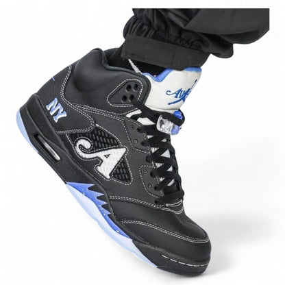 Awake NY x Nike Air Jordan 5 Retro Boro Racer Blue Sneakers