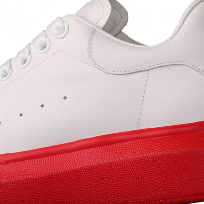 Alexander McQueen Oversized White Red Sole