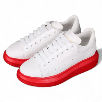 Alexander McQueen Oversized White Red Sole