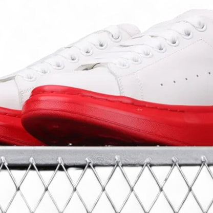 Alexander McQueen Oversized White Red Sole