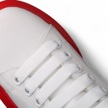 Alexander McQueen Oversized White Red Sole