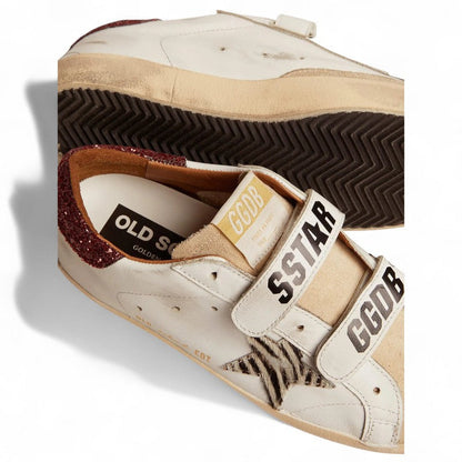 Golden Goose Old School Silver Star Dove Gray Sneakers