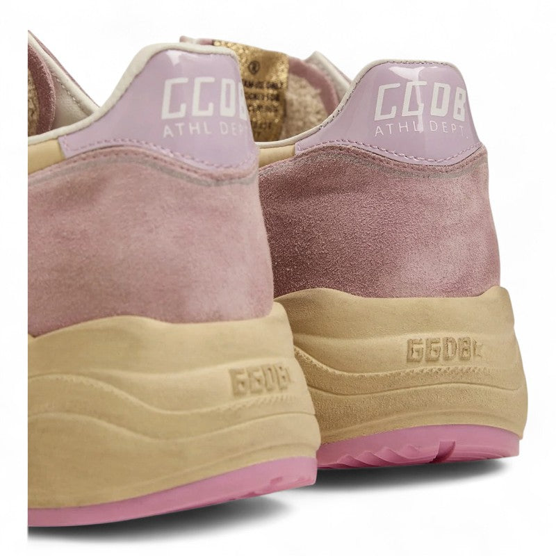 Pastel pink Running Sole sneakers with white star