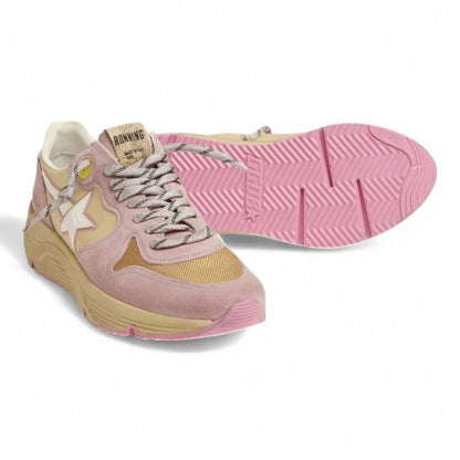 Golden Goose Running Sole Pastel Pink White Star