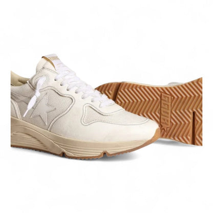 Golden Goose Running Sole Optical White Mesh Sneakers
