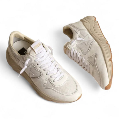 Golden Goose Running Sole Optical White Mesh Sneakers