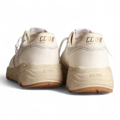 Golden Goose Running Sole Optical White Mesh Sneakers