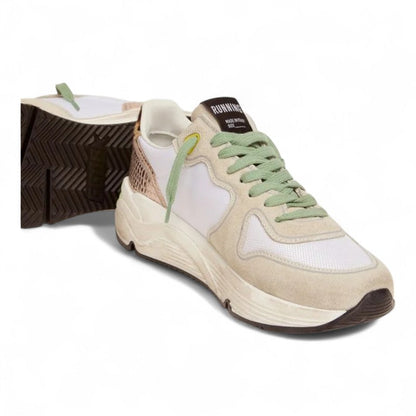Golden Goose Running Sole Suede Leopard Print Sneakers