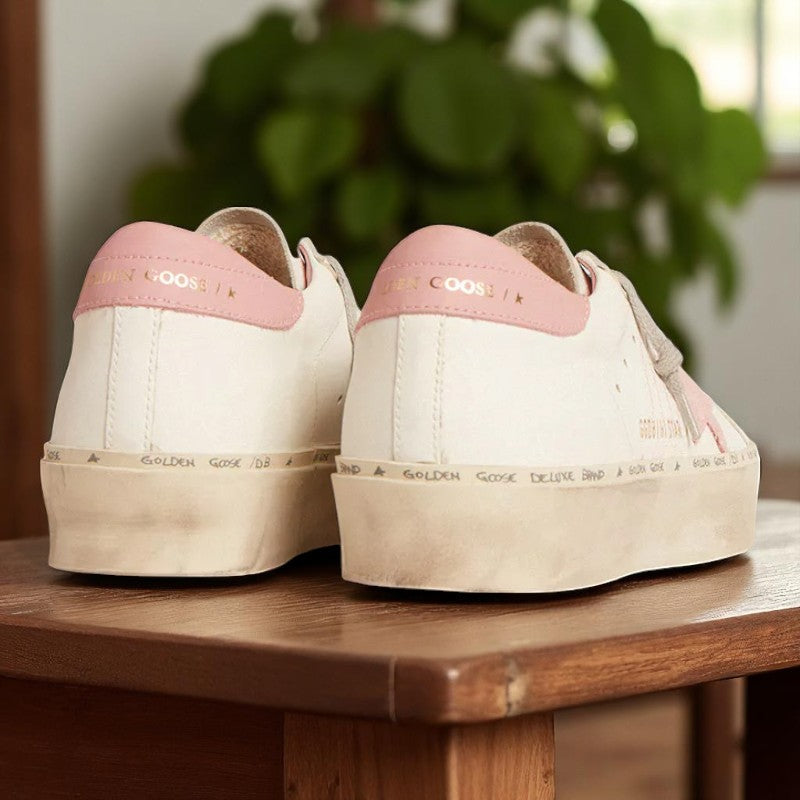 Hi Star sneakers with a suede star and old rose leather heel tab