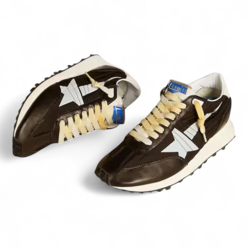 Marathon with black nylon upper and white star