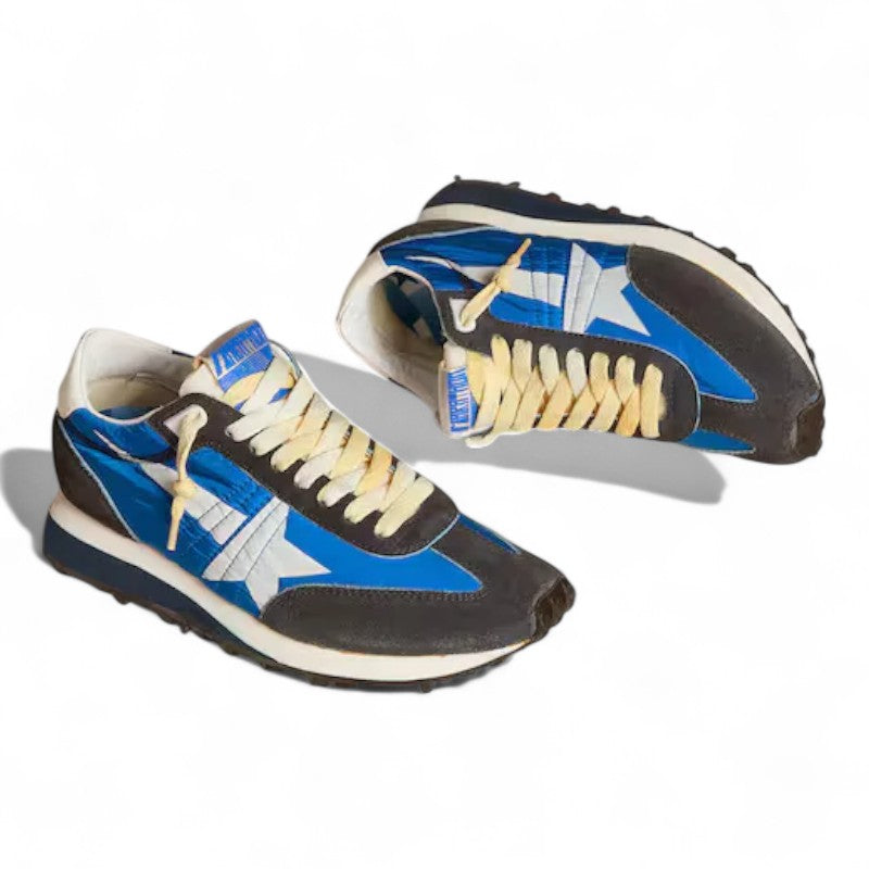 Marathon with blue nylon upper and white star