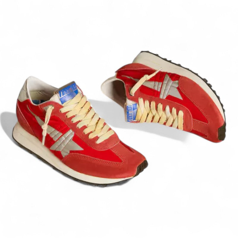 Marathon with red nylon upper and silver star