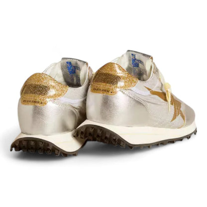 Golden Goose Marathon Silver Ripstop Gold Star