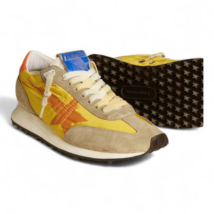 Golden Goose Marathon Yellow Nylon Orange Star