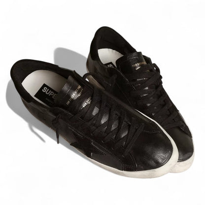 Golden Goose Super-Star Black Nappa Leather Sneakers