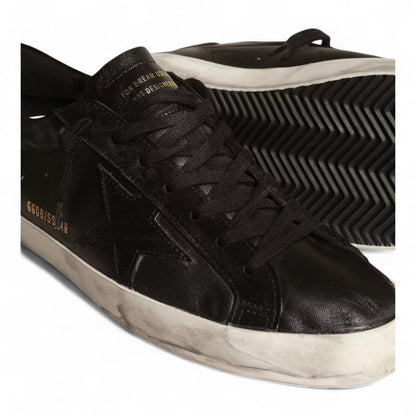 Golden Goose Super-Star Black Nappa Leather Sneakers