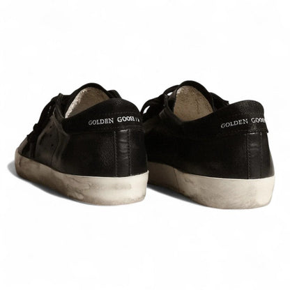 Golden Goose Super-Star Black Nappa Leather Sneakers