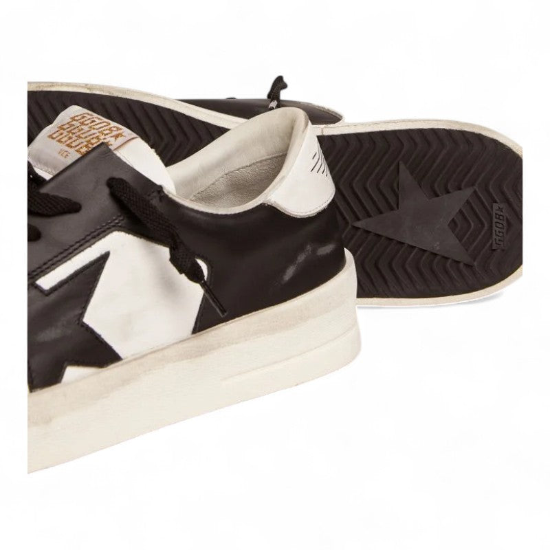 Stardan sneakers in black and white leather