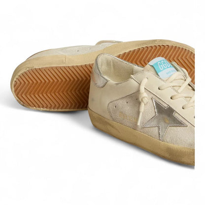 Golden Goose Super-Star White Leather Silver Star Sneakers