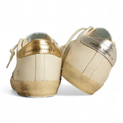 Golden Goose Super-Star White Leather Silver Star Sneakers