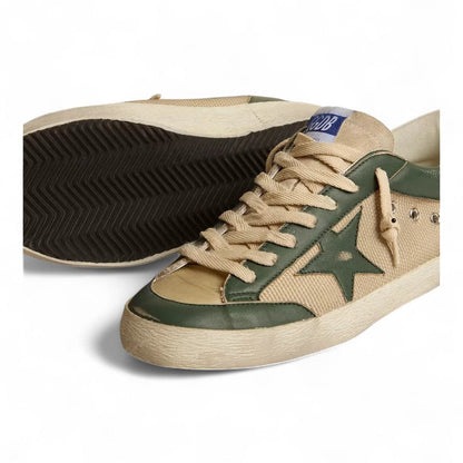 Golden Goose Super-Star LTD Green Nappa Leather Sneakers
