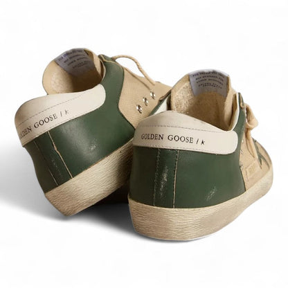 Golden Goose Super-Star LTD Green Nappa Leather Sneakers
