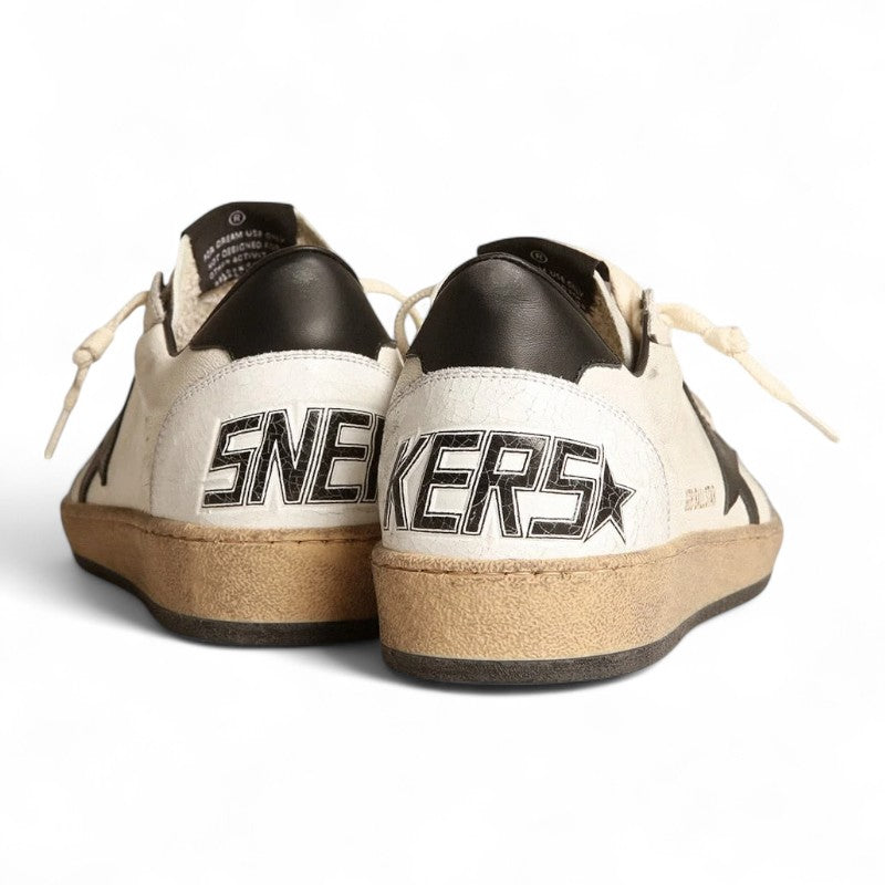 Golden Goose Ball Star Sneakers – White/Black Star