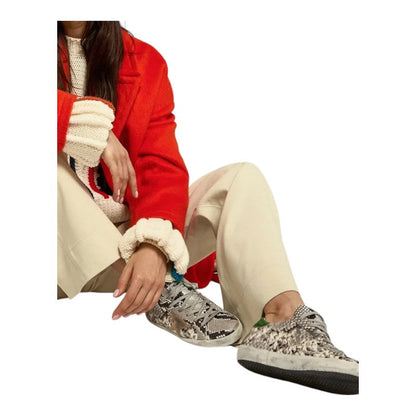 Golden Goose Super-Star LTD Snake Print Leather Sneakers