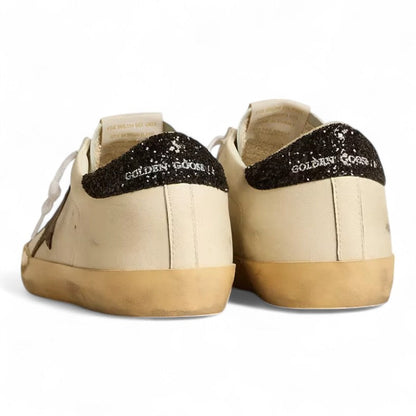 Golden Goose Super-Star LTD White Leather Bronze Star Sneakers