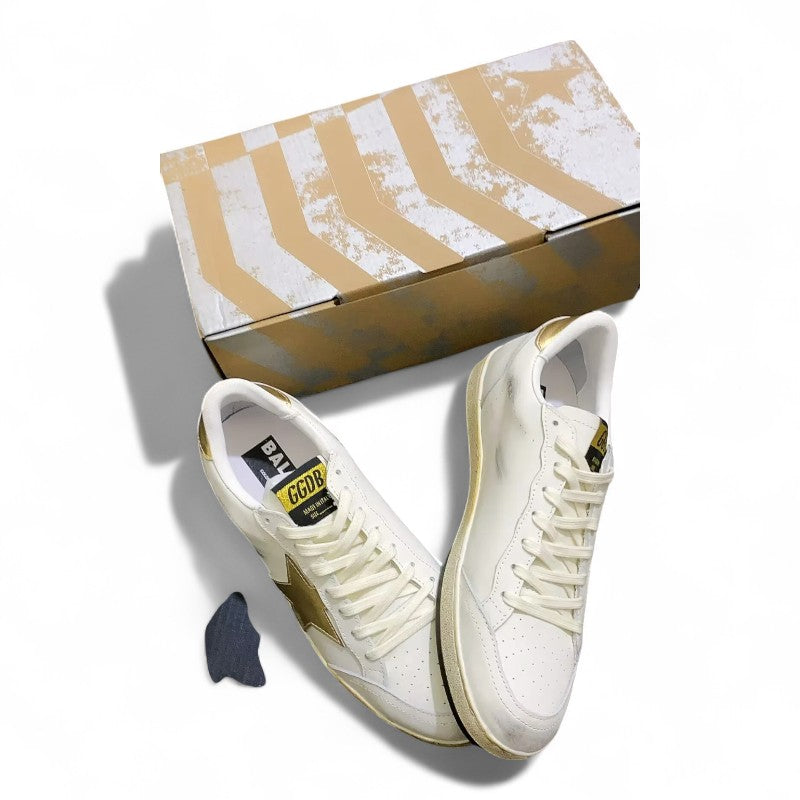 Ball Star sneakers with a golden star and matching heel tab