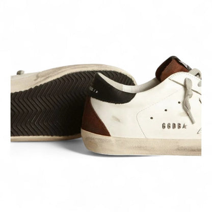 Golden Goose Super-Star White & Brown Leather Sneakers